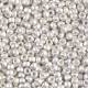 Miyuki seed beads 8/0 - Matte bright sterling silver plated 8-961F